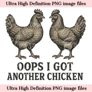 Pollo divertido digital PNG, Homesteading PNG - Descarga instantánea para camisa de vida sencilla para mamá crujiente - Agricultura PNG seguro para uso comercial