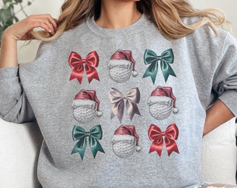 Christmas Golf Sweatshirt - Golf Sweater Unisex Golfer Clothing, Golf Tournament , Golf Shirt, Golfing Apparel, Gift for Golf Wife or Dad