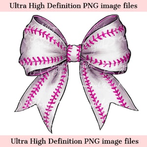 Lazo de béisbol rosa femenino PNG - Descarga instantánea de camiseta deportiva femenina PNG para sublimación - Diseño de verano de moda - Seguro para uso comercial