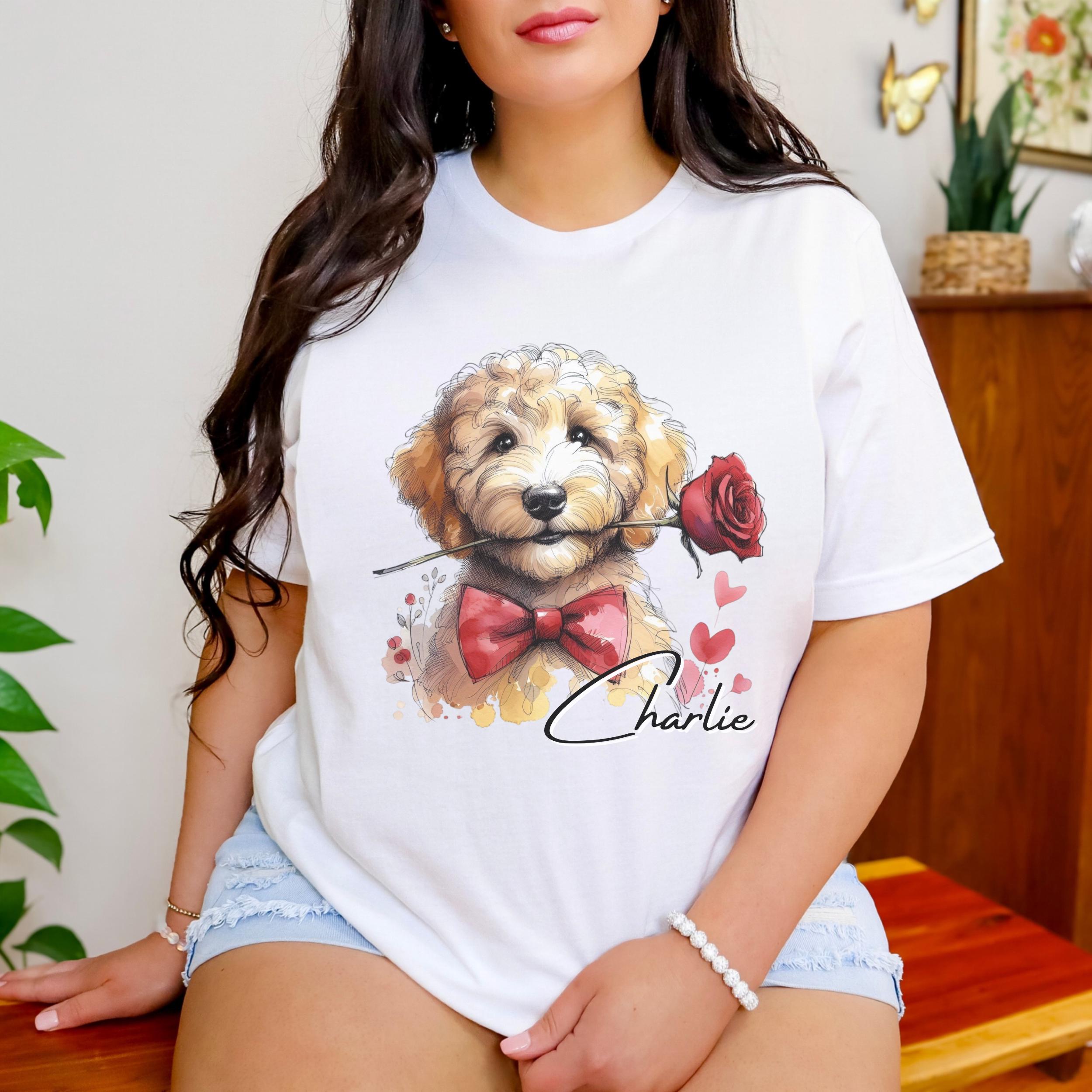 Custom Personalized Dog Lady T-shirt/ Long Sleeve/ Sweatshirt/ Hoodie