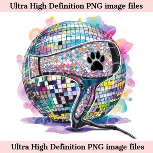 Digital Dog Groomer PNG - Retro Pet Grooming Logo PNG - Descarga instantánea para sublimación de camisas de peluquero de mascotas - seguro para uso comercial