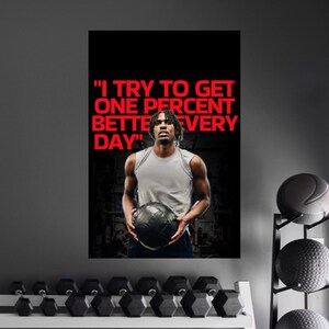 Tyrese Maxey &quot;One Percent Better&quot; Satin Poster