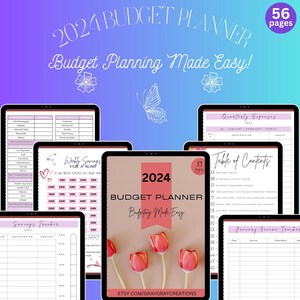 2024 DIGITAL Budget Planner INSTANT DOWNLOAD (Goodnotes)