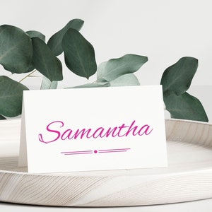 Pretty in Pink Place Cards | Bridal Shower Place Cards | Pink Place Cards | Lunch Place Cards | Dinner Place Cards - DIGITAL DESIGN ONLY