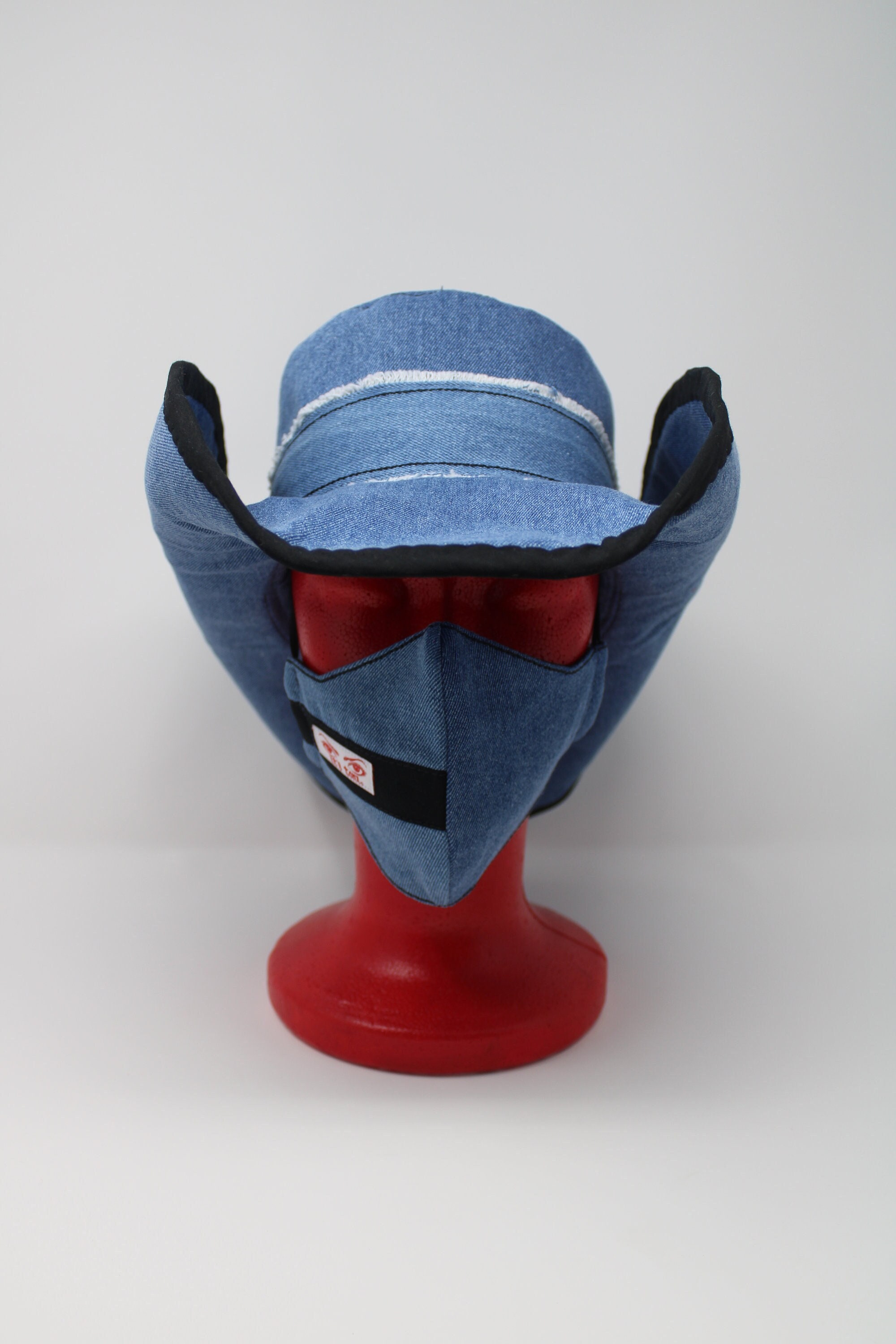 Denim Cowboy Hat, Saddle Bag Purse, and Mask Set (female) - Etsy