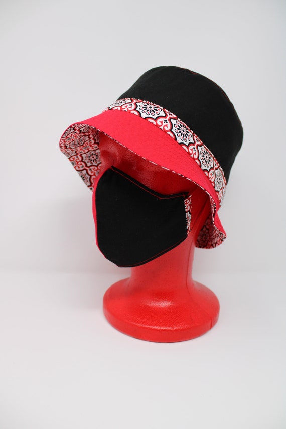 Reversible Hat and Matching Reversible mask. Reversible Bucket Hat and Mask (unisex) - Etsy main image 3