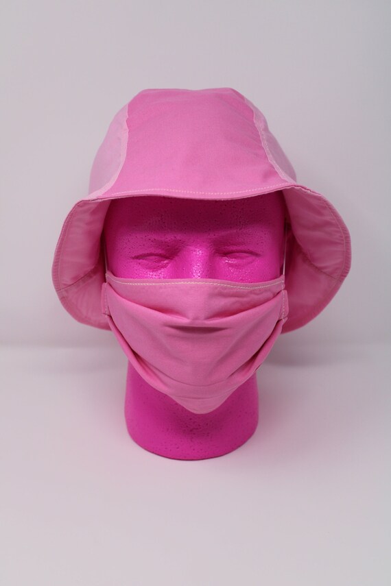 Reversible Hat and Matching Reversible mask. Reversible Bucket Hat and Mask (unisex) - Etsy main image 2