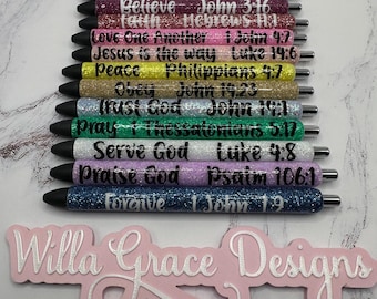 Glitter Scripture Pen, Bible Verse InkJoy Gel Pen