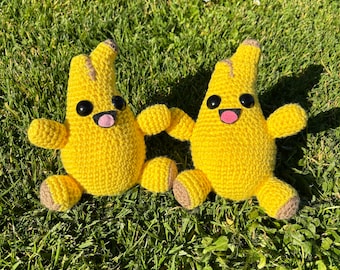 Cute Banana Peely Plush Crochet Pattern PDF