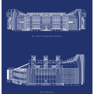 Manchester United Poster | Old Trafford Stadium Poster | Old Trafford Stadium | Theatre of Dreams