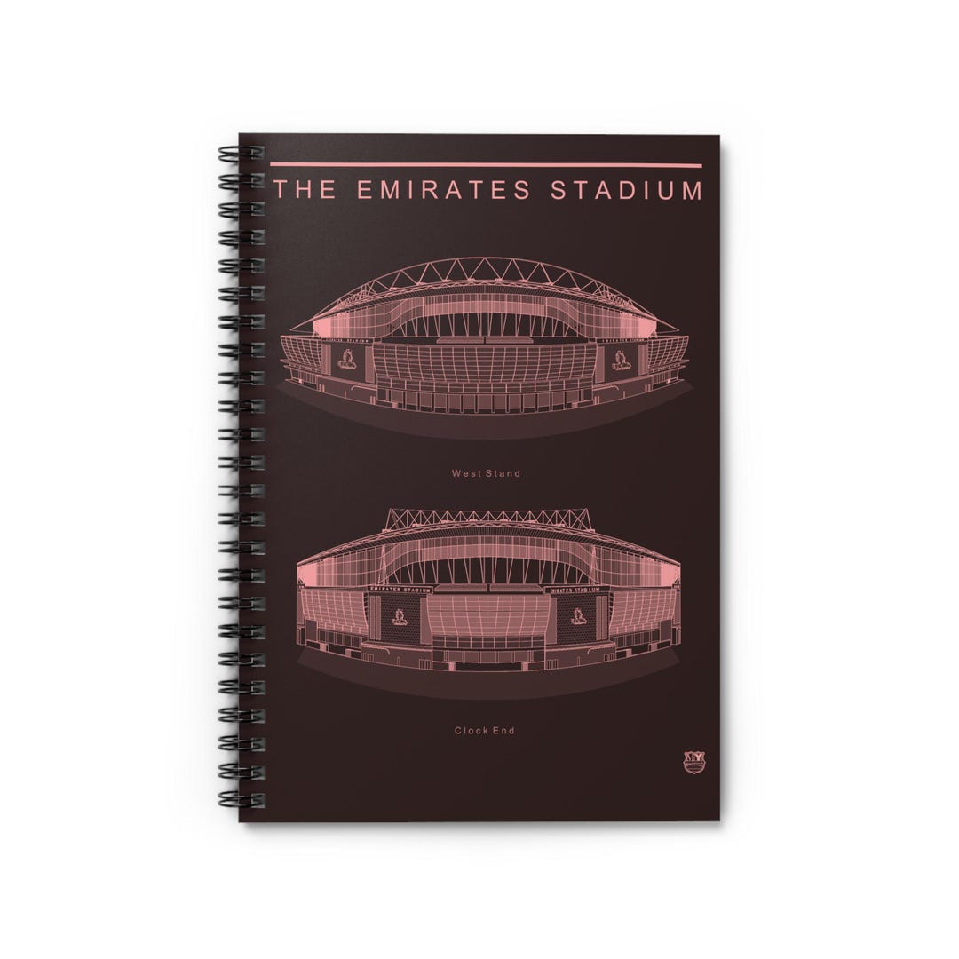 Arsenal F.C. Notebook | Emirates Stadium Soccer Journal - Etsy