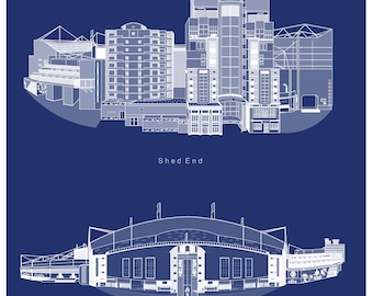 Stamford Bridge Print | Chelsea FC Stadium Poster