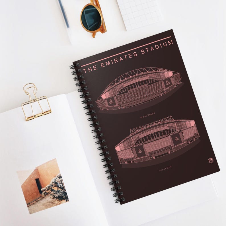Arsenal F.C. Notebook | Emirates Stadium Soccer Journal - Etsy