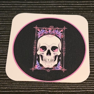 Pink framed skull