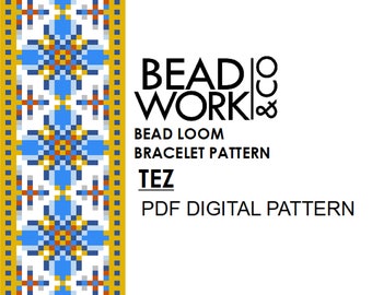 Bead loom Pattern - TEZ Design - Loom Bracelet - PDF Instant Download