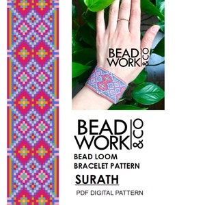 Bead loom Pattern - SURATH Design - Loom Bracelet - PDF Instant Download