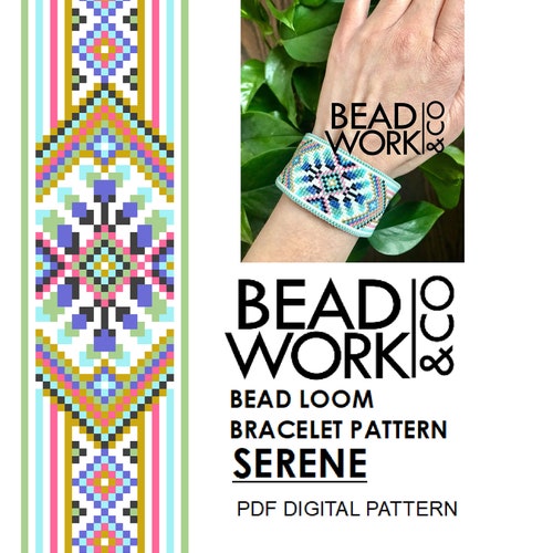 Bead Loom Pattern REGAL Design Loom Bracelet PDF Instant Etsy