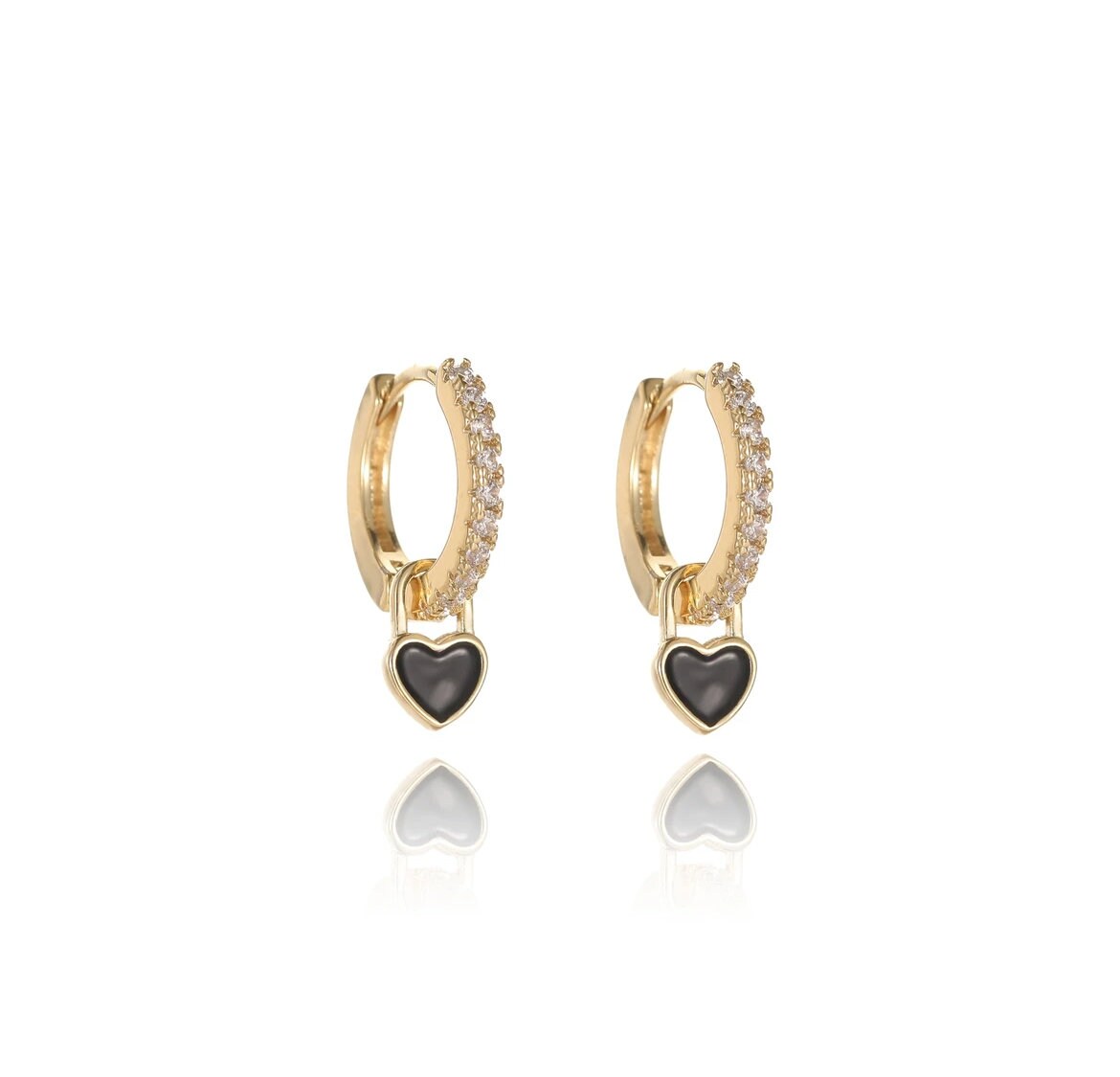 ◆VINTAGE HOLLYWOOD◆ Porte Love Lock Earrings VH2379EA001B Love Lock Earrings - Etsy