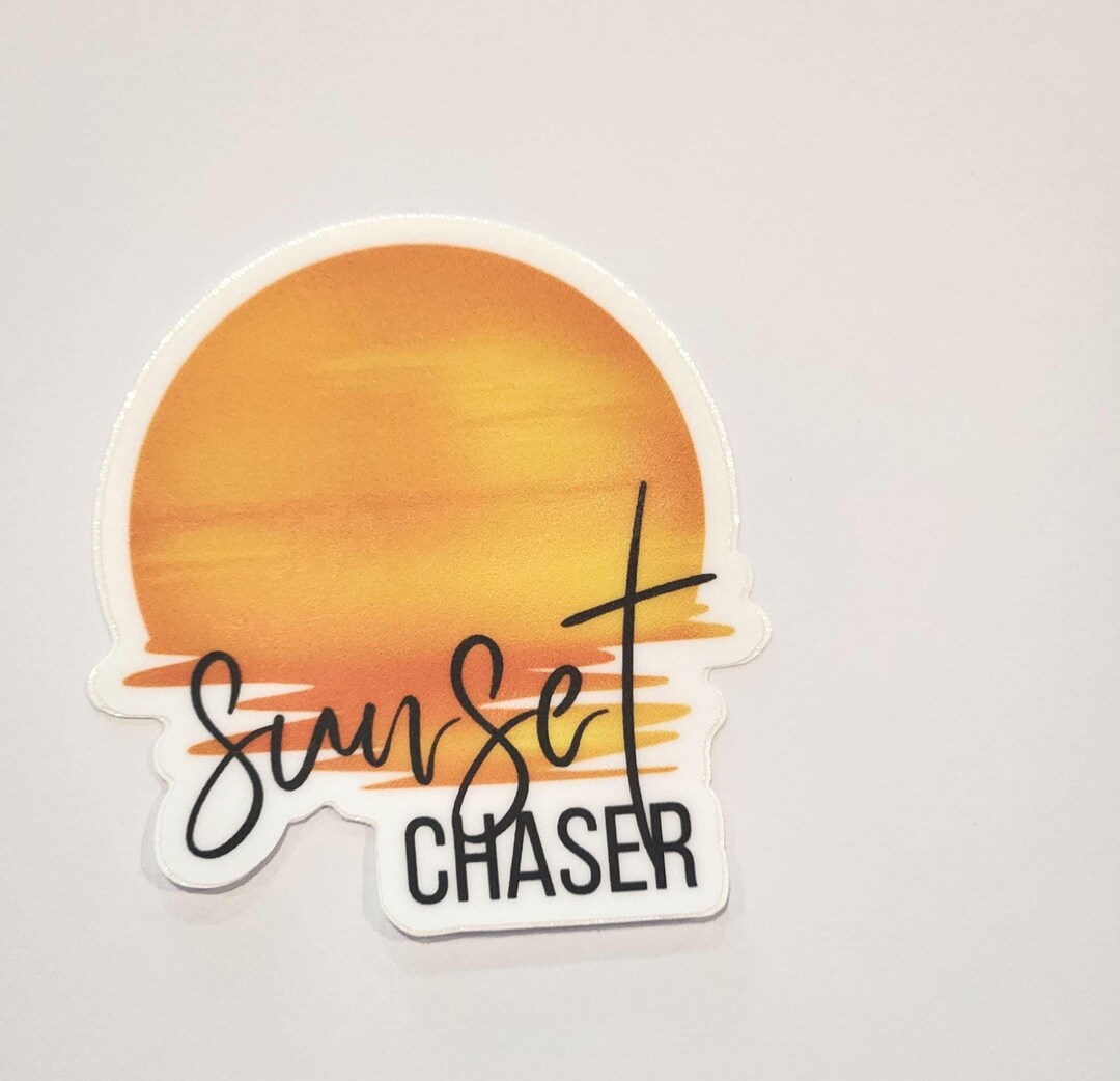 Sunset Chaser Waterbottle Sticker - Etsy