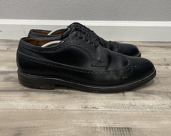 Vintage 1980's -florsheim- 'varsity' 20819 Long Wing Brogues