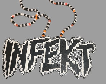 Infekt Perler,  Perler, Perler necklace, kandi, rave perler, Riddim