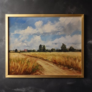 Rural Landscape Canvas Painting Oil Painting Canvas Wall Art Holiday Gift Office Wall Decor