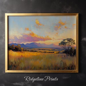 Sunset Painting Nature Landscape Canva Home Decor Wall Art Sunset Mountain Sunrise Wall Decor  Canvas Painting Holiday Gift Idea Cafe Art
