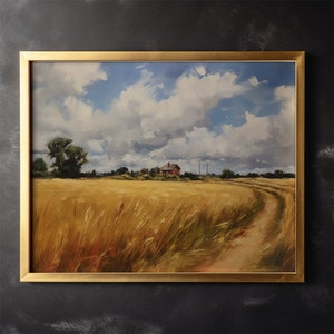 Rural Landscape Canvas Painting Oil Painting Canvas Wall Art Holiday Gift Office Wall Decor