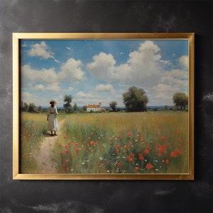 Rural Landscape Canvas Painting Oil Painting Canvas Wall Art Holiday Gift Office Wall Decor