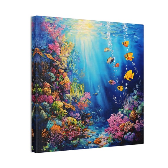 Bellissima Barriera Corallina Con Colorati Pesci Tropicali In Acqua Vivido Mondo Sottomarino Coralli E Image283711360