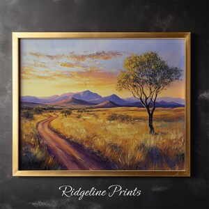 Sunset Painting Nature Landscape Canva Home Decor Wall Art Sunset Mountain Sunrise Wall Decor  Canvas Painting Holiday Gift Idea Cafe Art