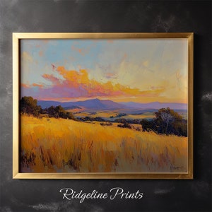 Sunset Painting Nature Landscape Canva Home Decor Wall Art Sunset Mountain Sunrise Wall Decor  Canvas Painting Holiday Gift Idea Cafe Art