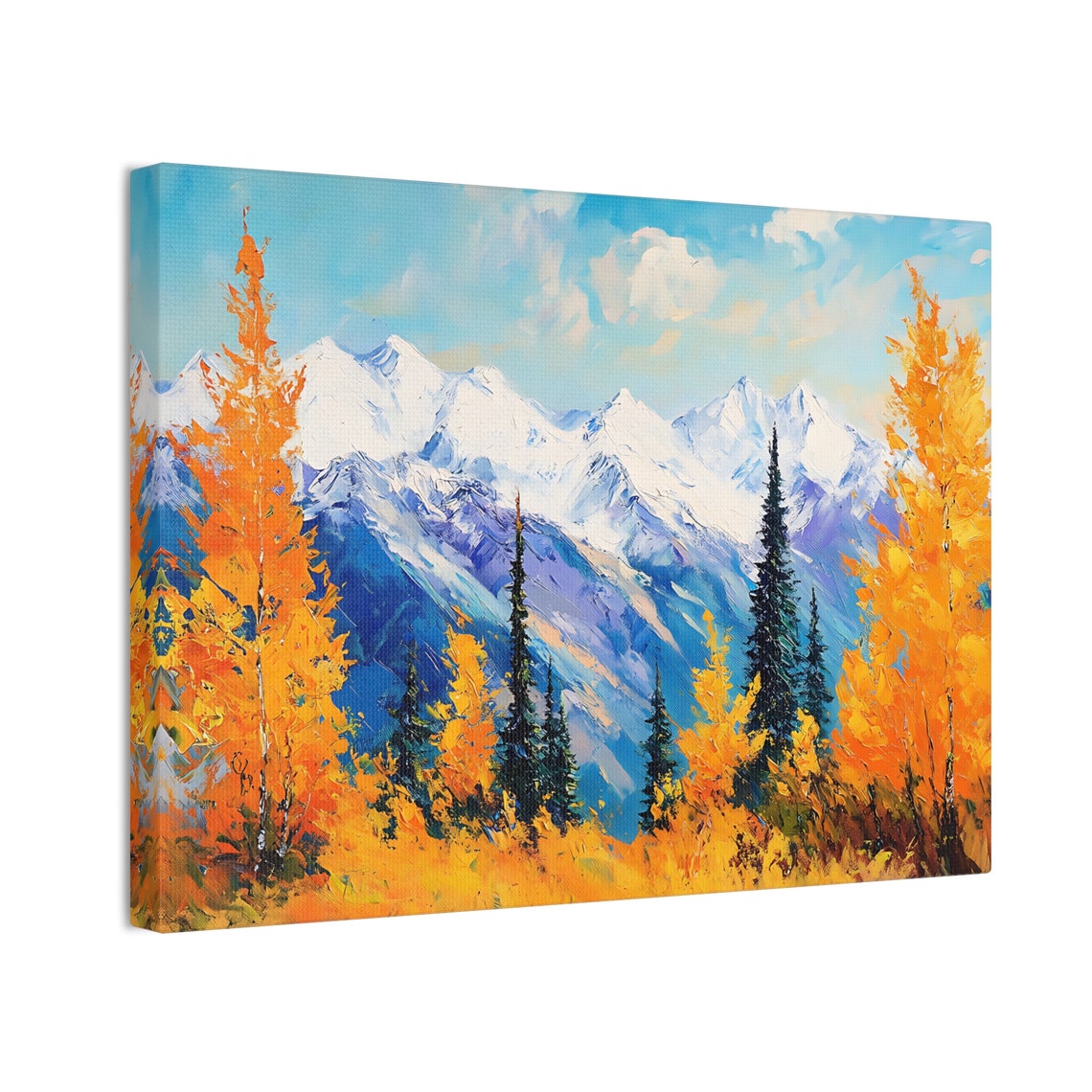 Fall Mountain Landscape Canvas Print: Nature Wall Art - Etsy