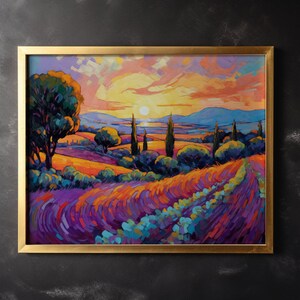Rural Landscape Canvas Painting Oil Painting Canvas Wall Art Holiday Gift Office Wall Decor
