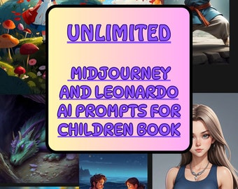 UNLIMITED ChatGPT Guide Prompts for children book, Midjourney Leonardo AI Prompts for Children Book Story, Create Ai image from prompt,