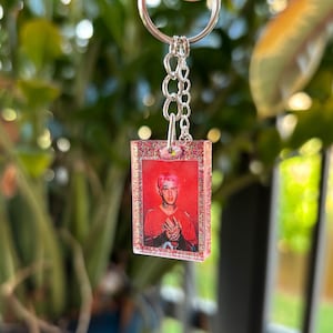 Lil Peep HELLBOY Photoshoot Image Resin Keychain, Gothboiclique, GBC, Lil Peep, Handmade Keychain