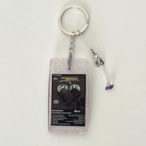Suicideboys Large &quot;Stop Staring at the Shadows&quot; Album Inspired Resin Keychain Album and Songs List , Grey59, G59, Handmade