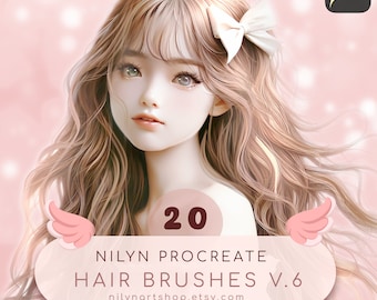 Nilyn 20 Procreate Hair Brushes ver.6