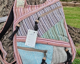 Mochila de cáñamo del Himalaya: estilo bohemio hippie nepalí