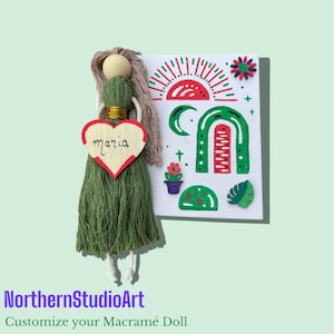 Macrame Doll On  HandPainted Canva