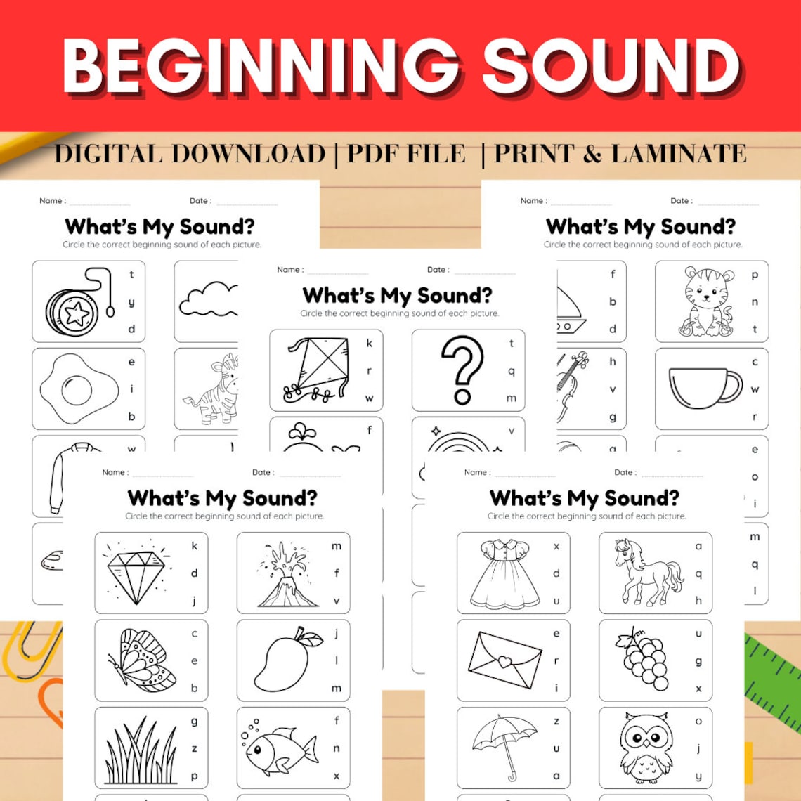 Beginning Sound Activity Phonics Worksheets For Preschool Phonics Beginning Sound Activity Phonics Worksheets For Preschool Phonics