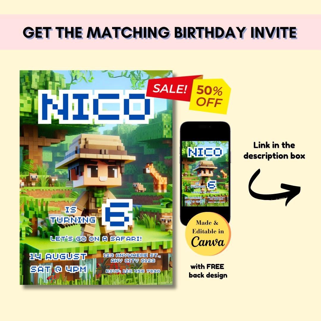 Jungle Minecrafter Tag Template