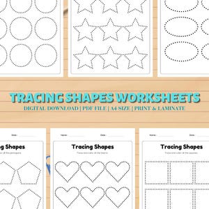 Preschool Shape Tracing Basic Shape Tracing Coloring Pages for Kids ...