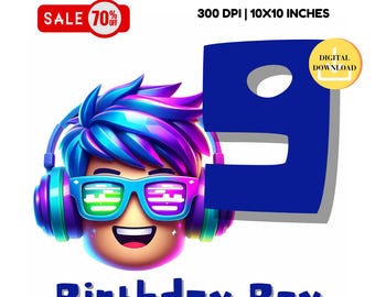 Roblox födelsedagspojke PNG: Sublimeringsdesign (digital nedladdning)