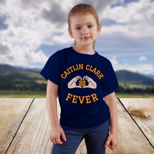 Kids Caitlin Clark Tee Childrens Caitlin Clark Fever Shirt Indiana Fever Kids Shirt Youth Clark Indiana Fever Fan Basketball T Shirt