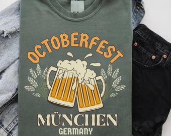 Camiseta del Oktoberfest, Fiesta de la Cerveza de Múnich, Camiseta de Otoño con Colores Confortables