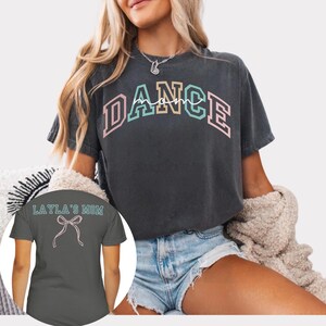 Custom Dance Mom T-shirt, Perfect Shirt for Dance Competitions, Dance Classes, Cute Personalized Dance Mom Tee, Dance Mom Gift, Dance Mama