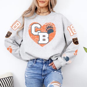Chicago Football Sweatshirt Bears Sweatshirt Bears Football Shirt Bears Apparel Chicago Football Graphic Shirt Caleb Williams Shirt