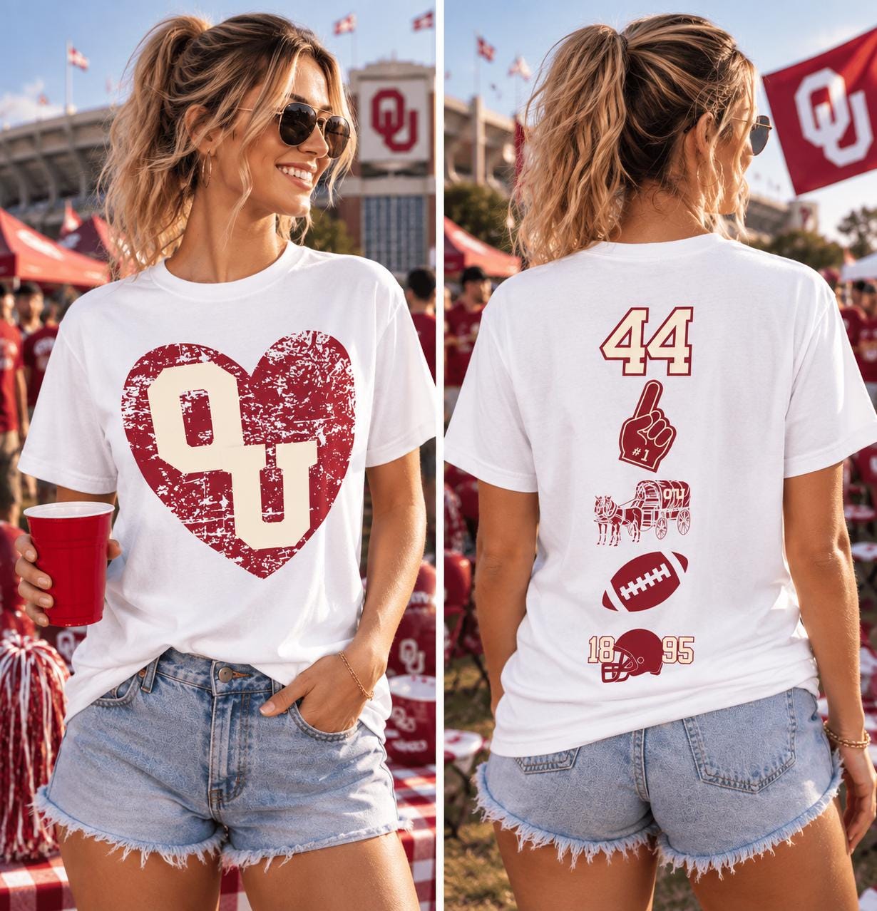 University of Oklahoma Cute Tops - Etsy