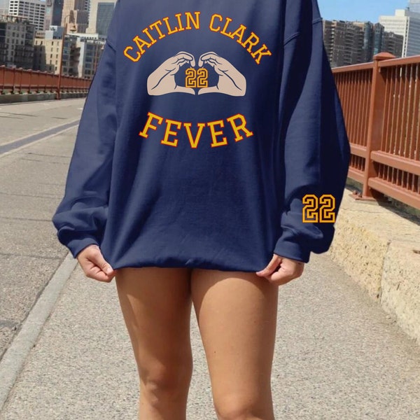 Caitlin Clark Fever Sweatshirt Clark Goat Basketball Shirt 22 Clark Shirt Caitlin Number One Draft Pick Sweatshirt Womens Basketball Crew